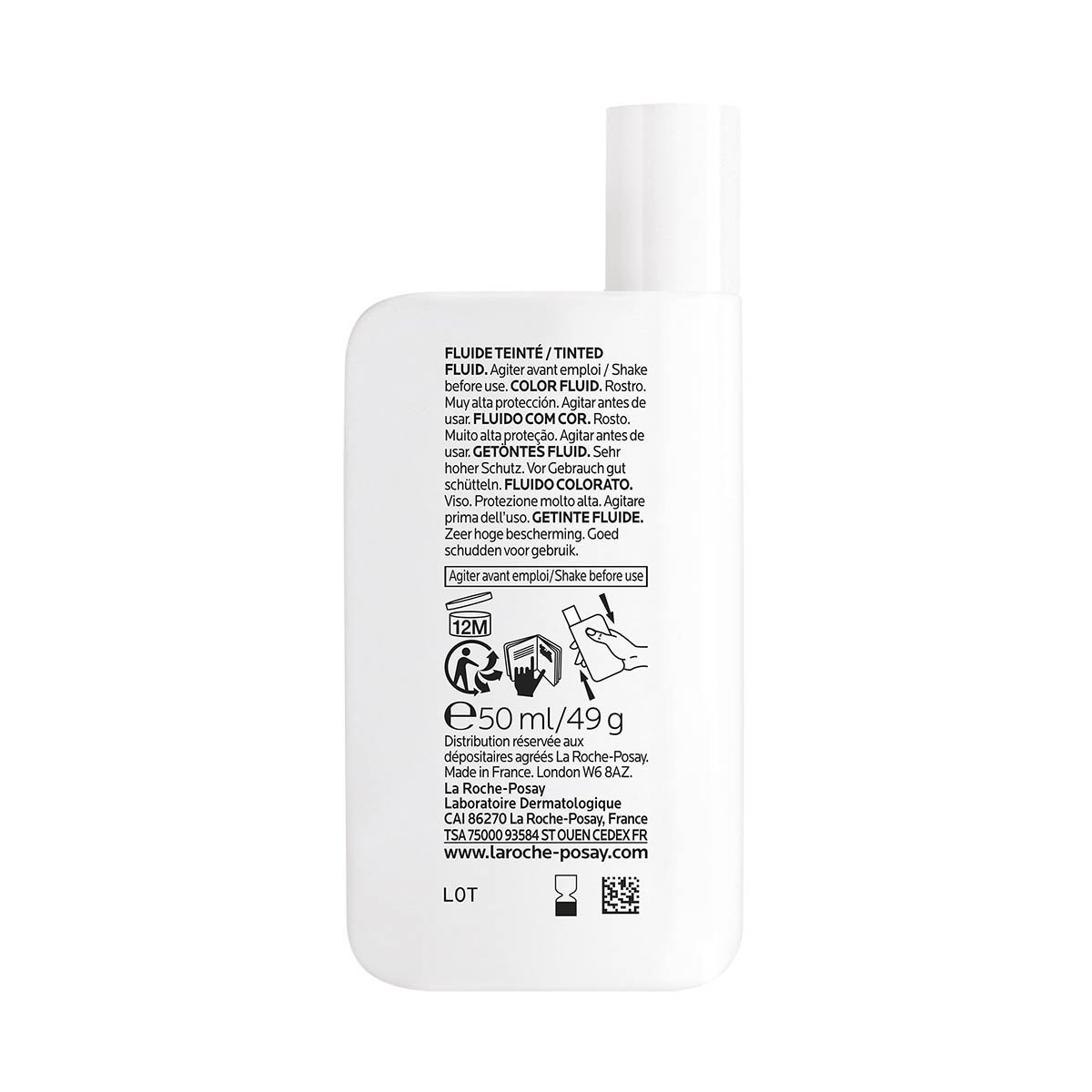 anthelios uvmune 400 fluido spf 50 plus con color