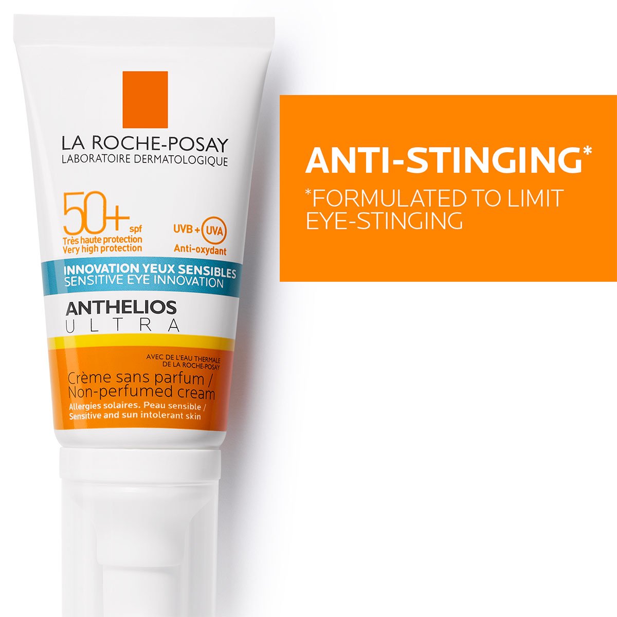 ANTHELIOS ULTRA CREMA SPF50+ SIN PERFUME PROTECTOR SOLAR FACIAL de La RochePosay