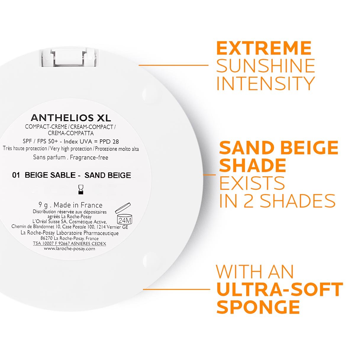 la roche posay compact cream shade 1 e retail back
