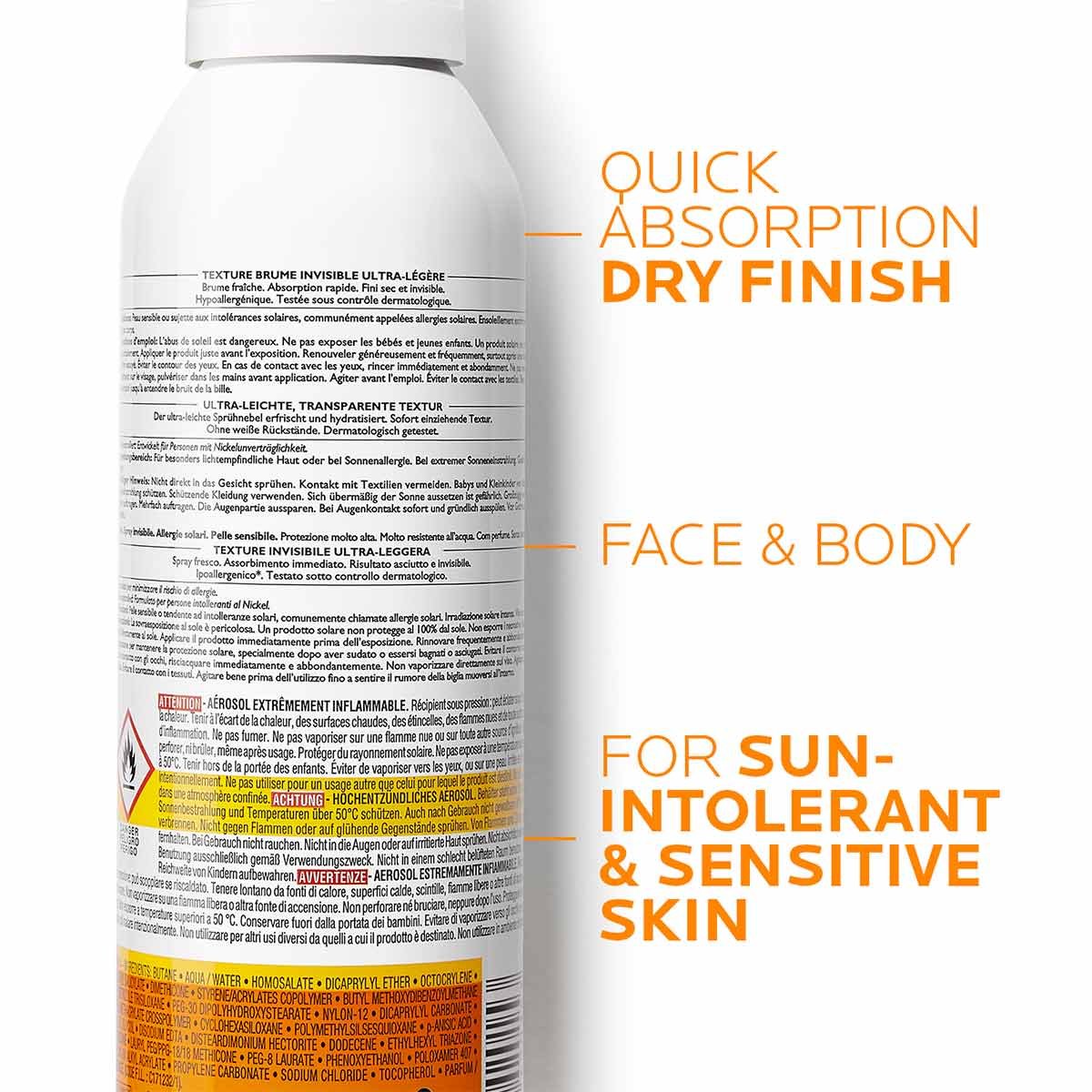 La Roche Posay ProductPage Sun Anthelios Invisible Mist Ultra Spf50 20