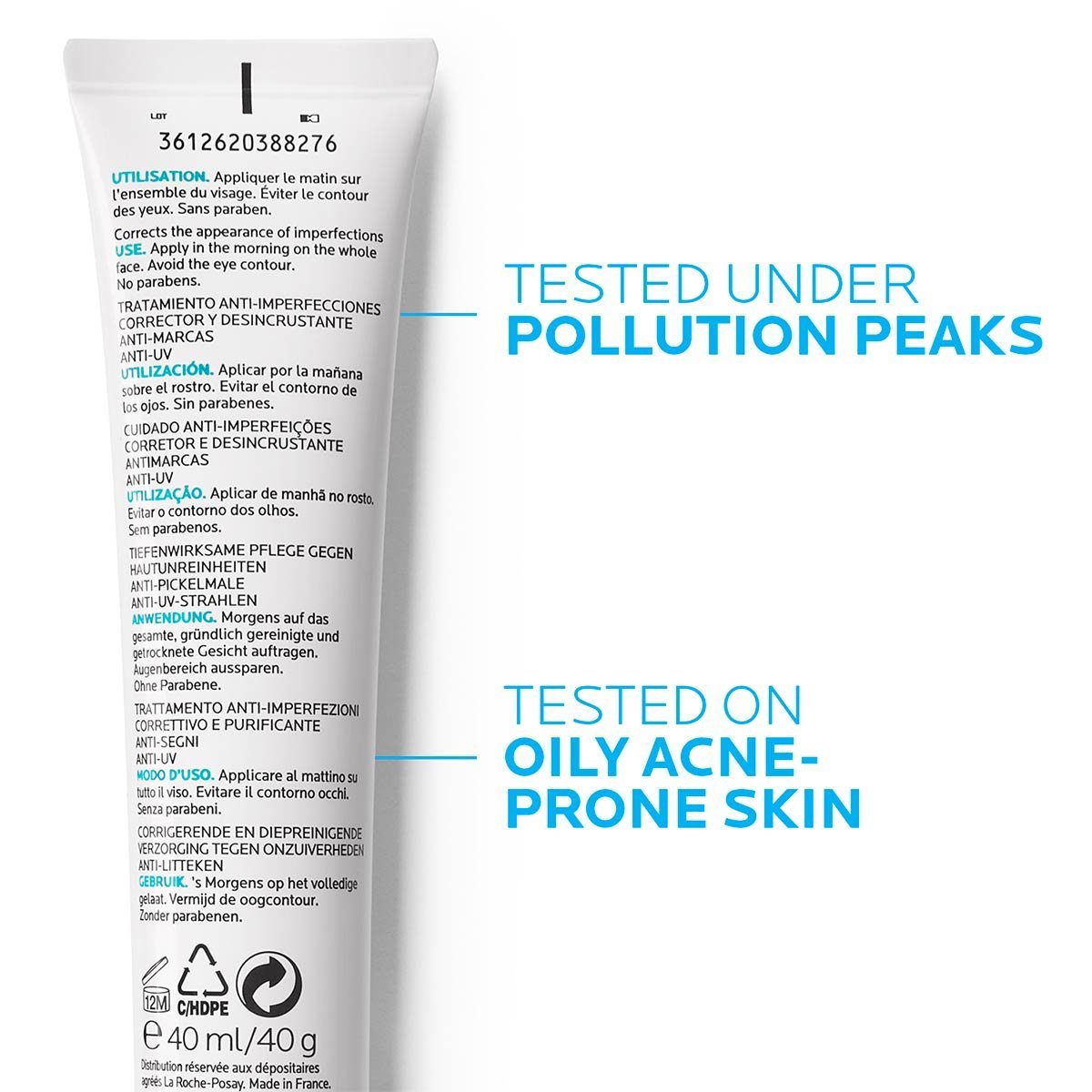 La Roche Posay ProductPage Acne Effaclar Duo Spf30 UV 40ml 33378755494